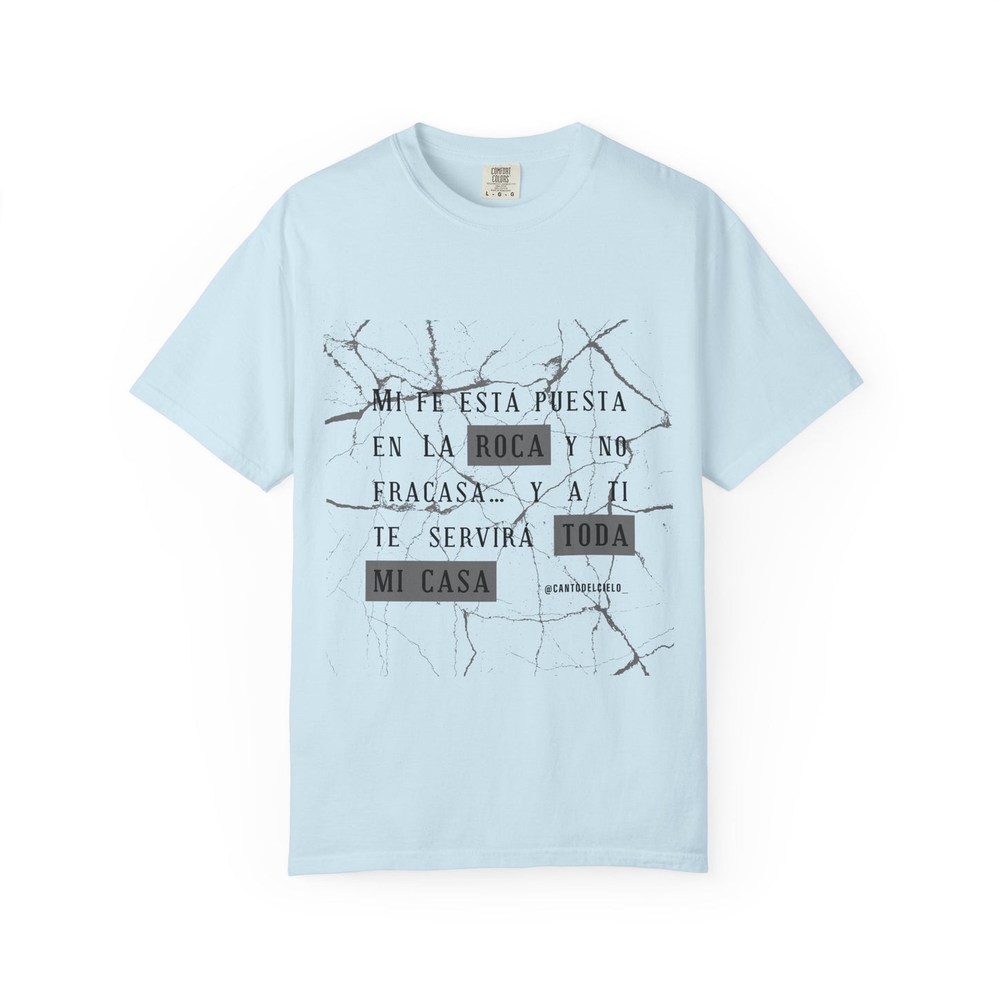Mi fe sobre la roca - Inspirational Unisex T-shirt, Motivational Graphic Tee