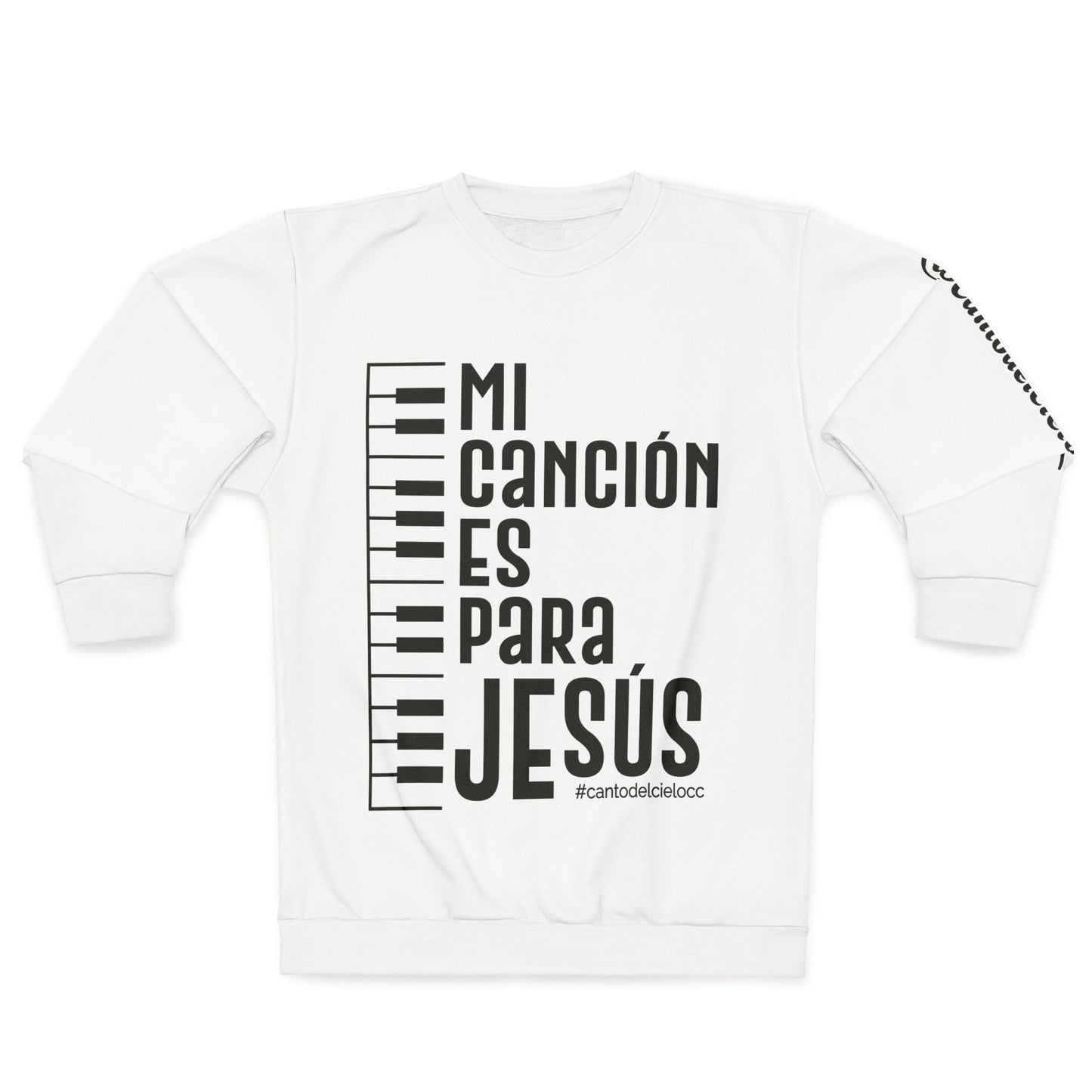 MCP Jesús - Piano - CantodelCielo - Unisex Sweatshirt (AOP)