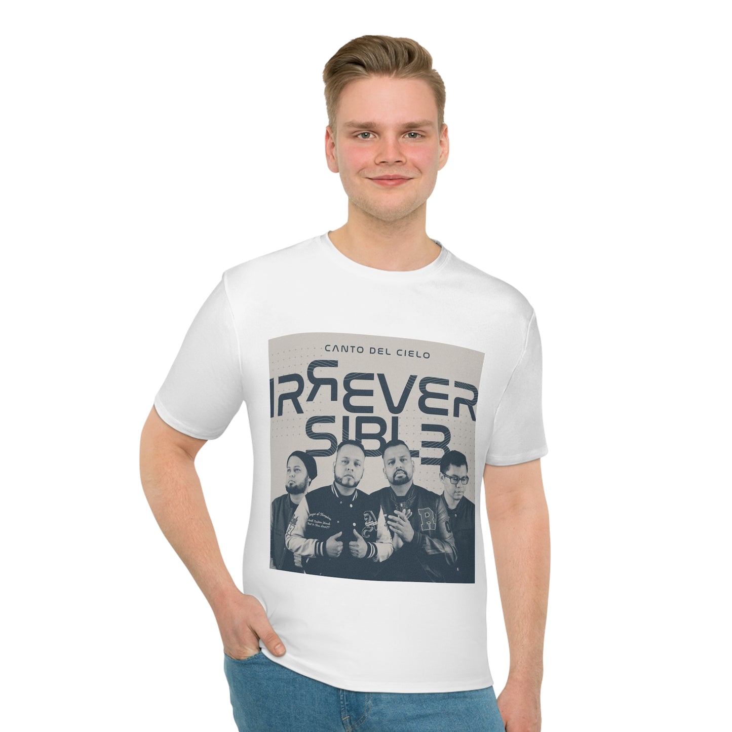 Unisex Irreversible Graphic T-Shirt - Music Inspired Casual Wear