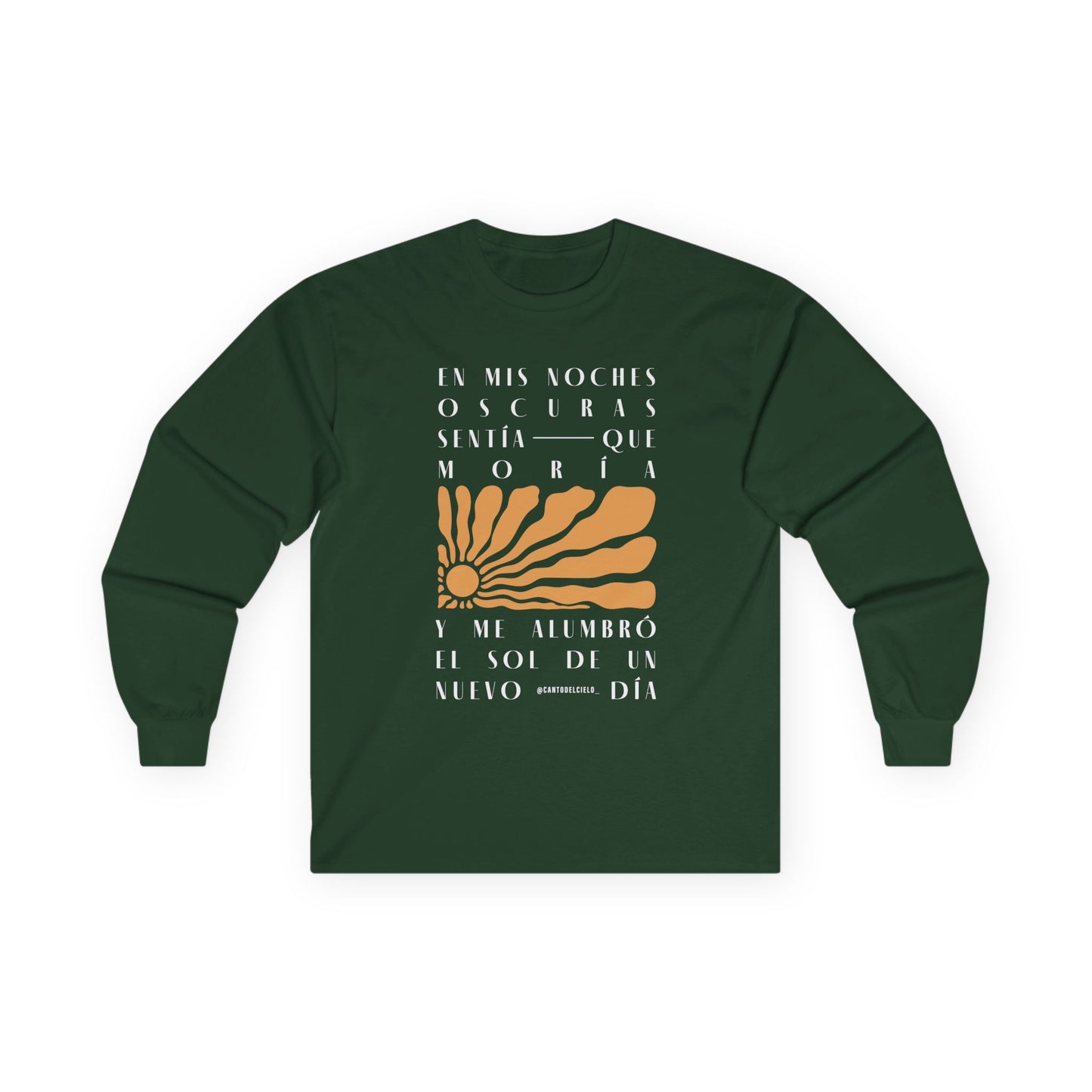 Inspirational Unisex Long Sleeve Tee - 'En Mis Noches Oscuras'