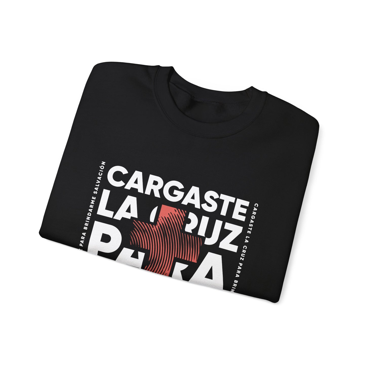 Faith-Inspired Unisex Heavy Blend Crewneck Sweatshirt - "Cargaste la Luz para Brindarme Salvación"