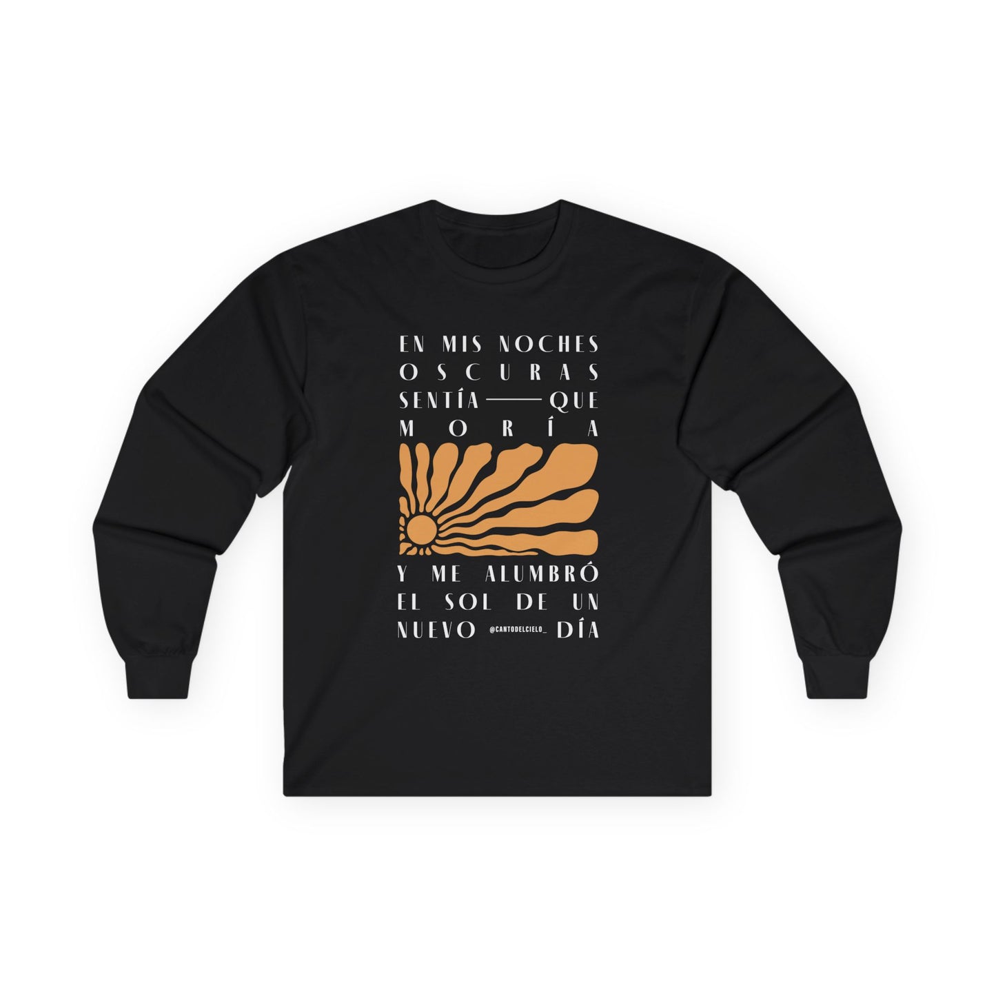 Inspirational Unisex Long Sleeve Tee - 'En Mis Noches Oscuras'