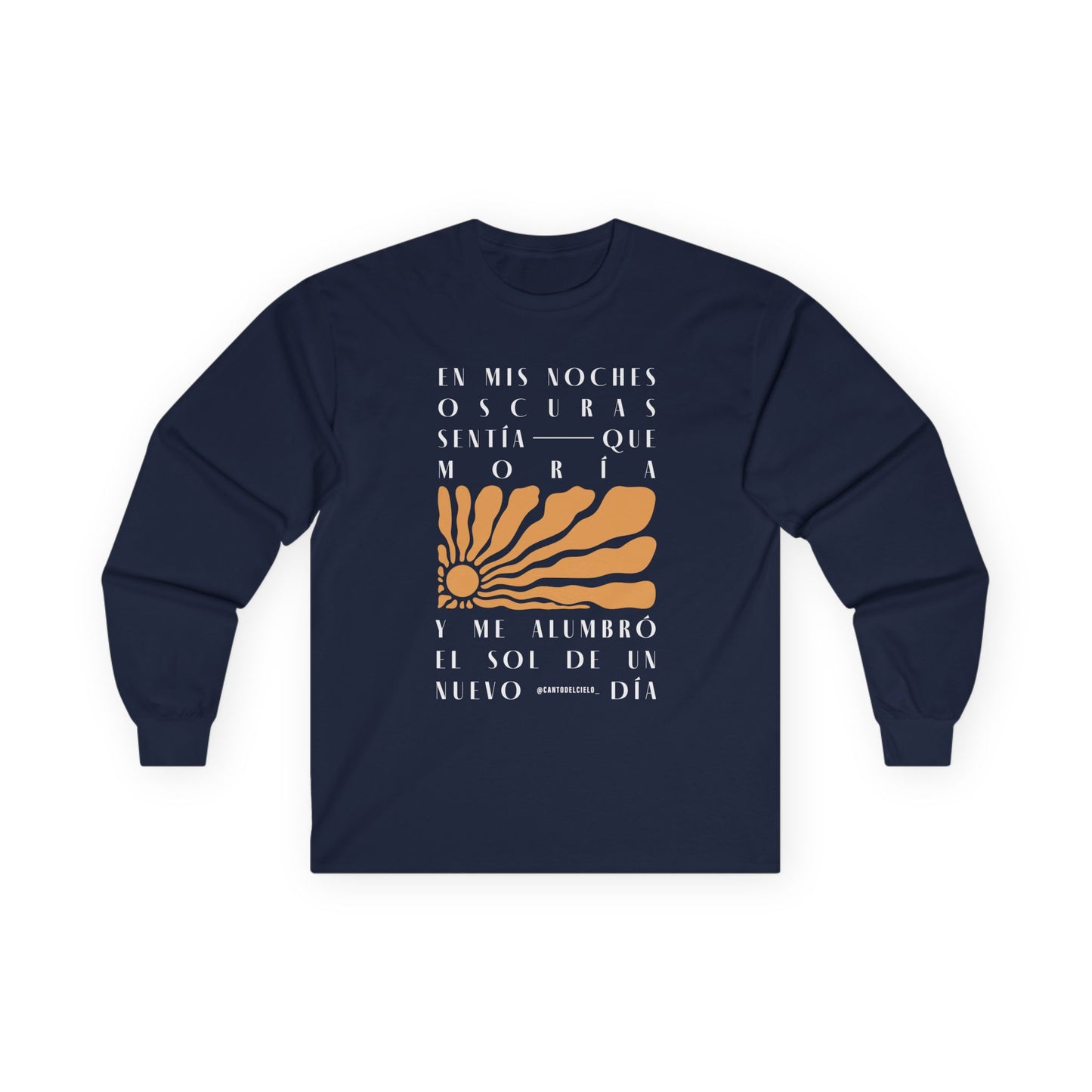Inspirational Unisex Long Sleeve Tee - 'En Mis Noches Oscuras'