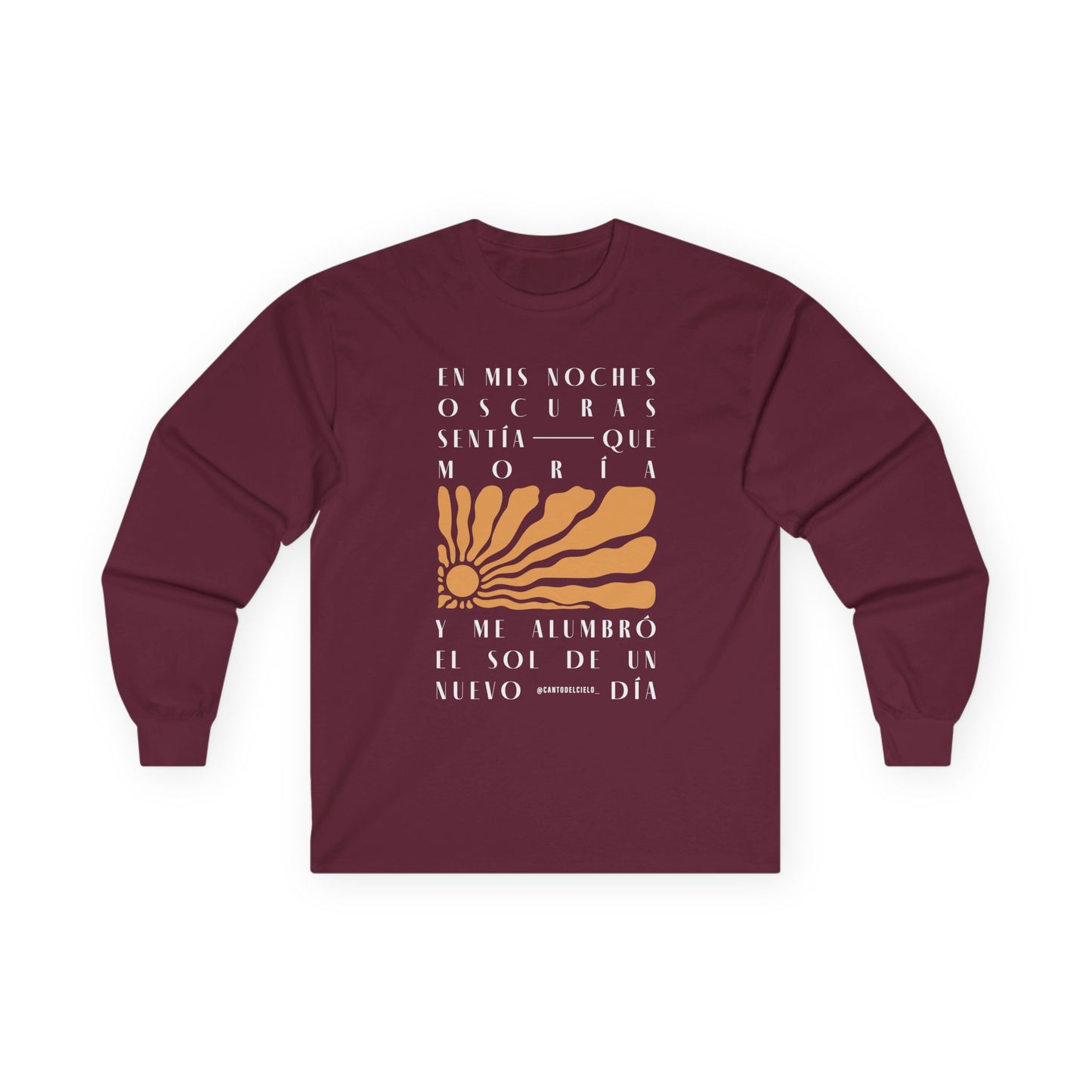Inspirational Unisex Long Sleeve Tee - 'En Mis Noches Oscuras'