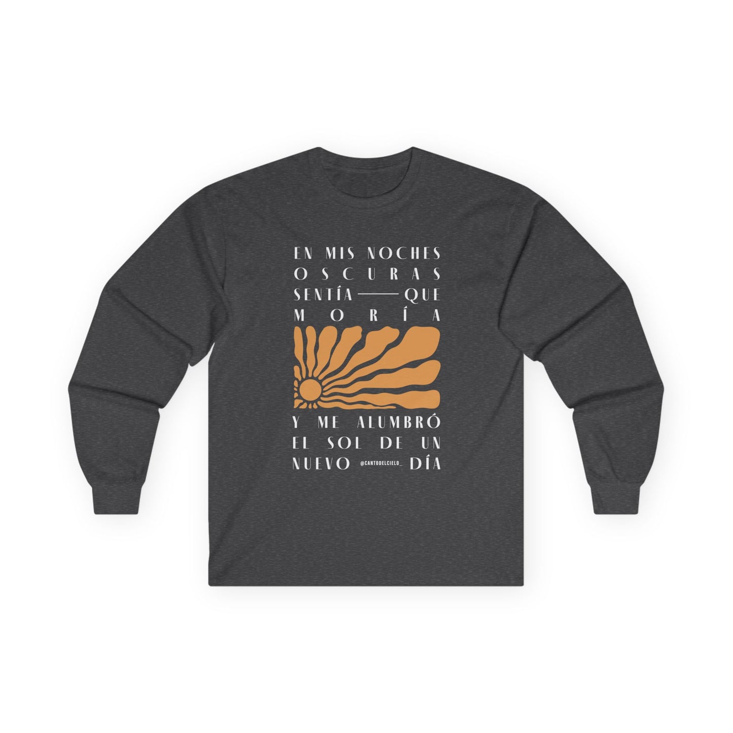 Inspirational Unisex Long Sleeve Tee - 'En Mis Noches Oscuras'