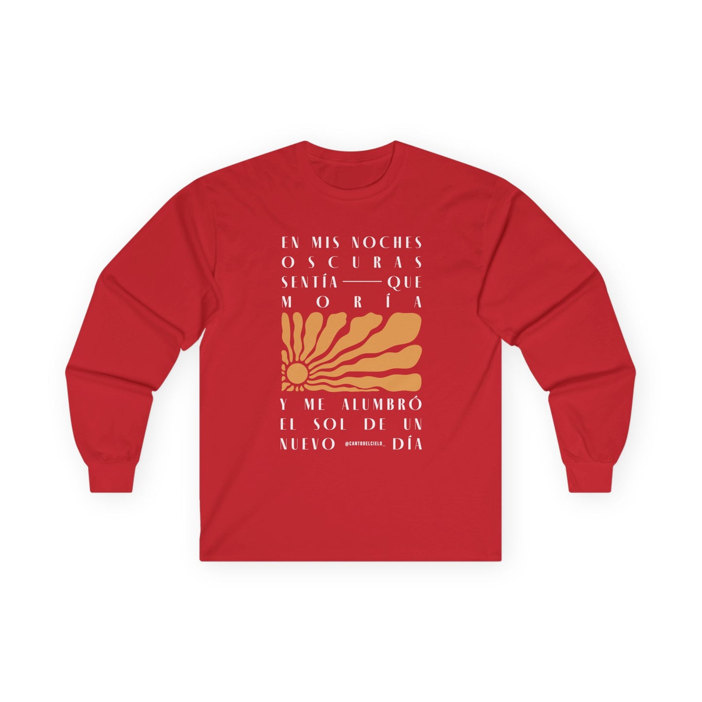 Inspirational Unisex Long Sleeve Tee - 'En Mis Noches Oscuras'