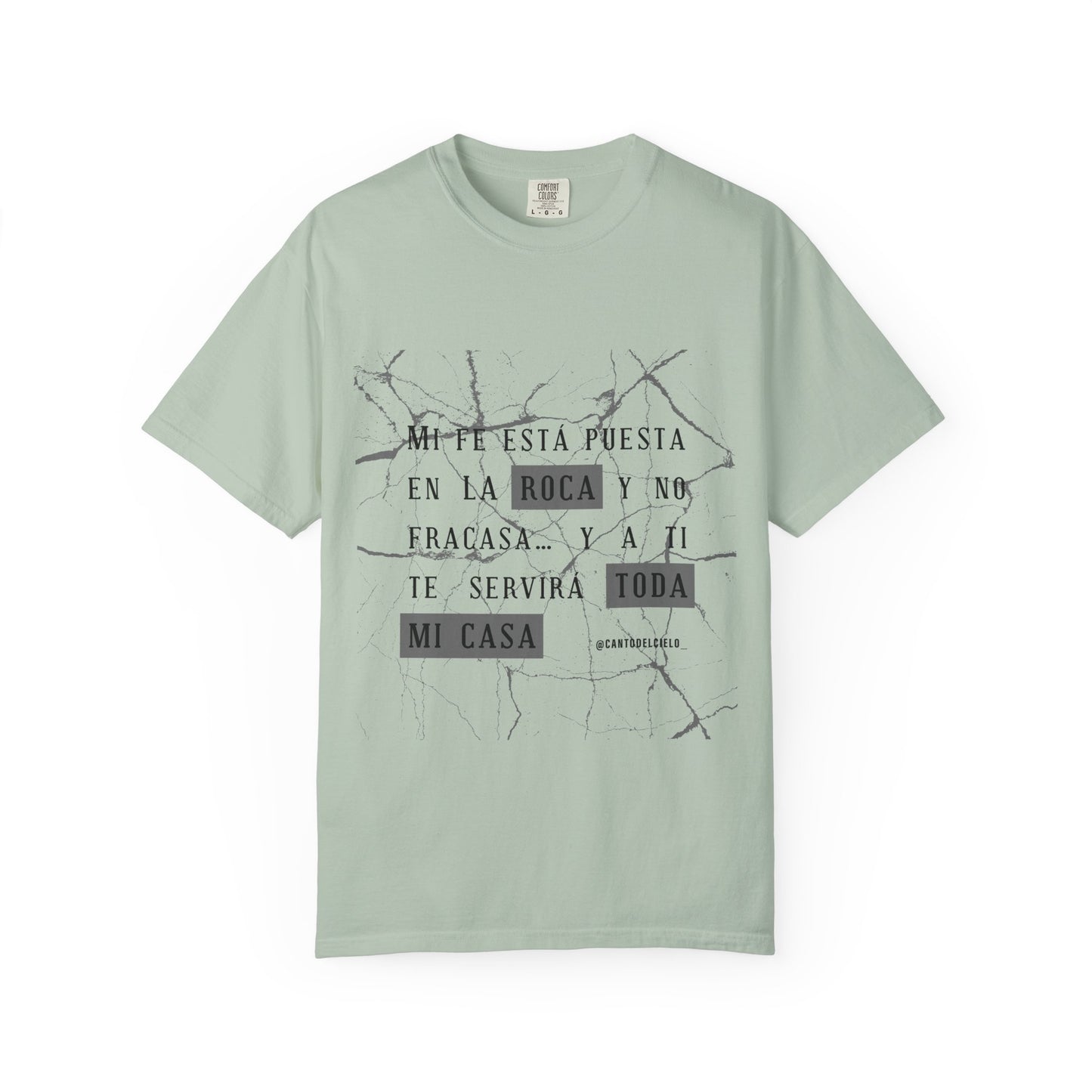 Mi fe sobre la roca - Inspirational Unisex T-shirt, Motivational Graphic Tee