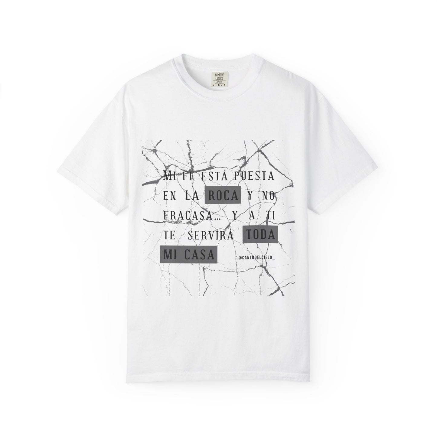 Mi fe sobre la roca - Inspirational Unisex T-shirt, Motivational Graphic Tee