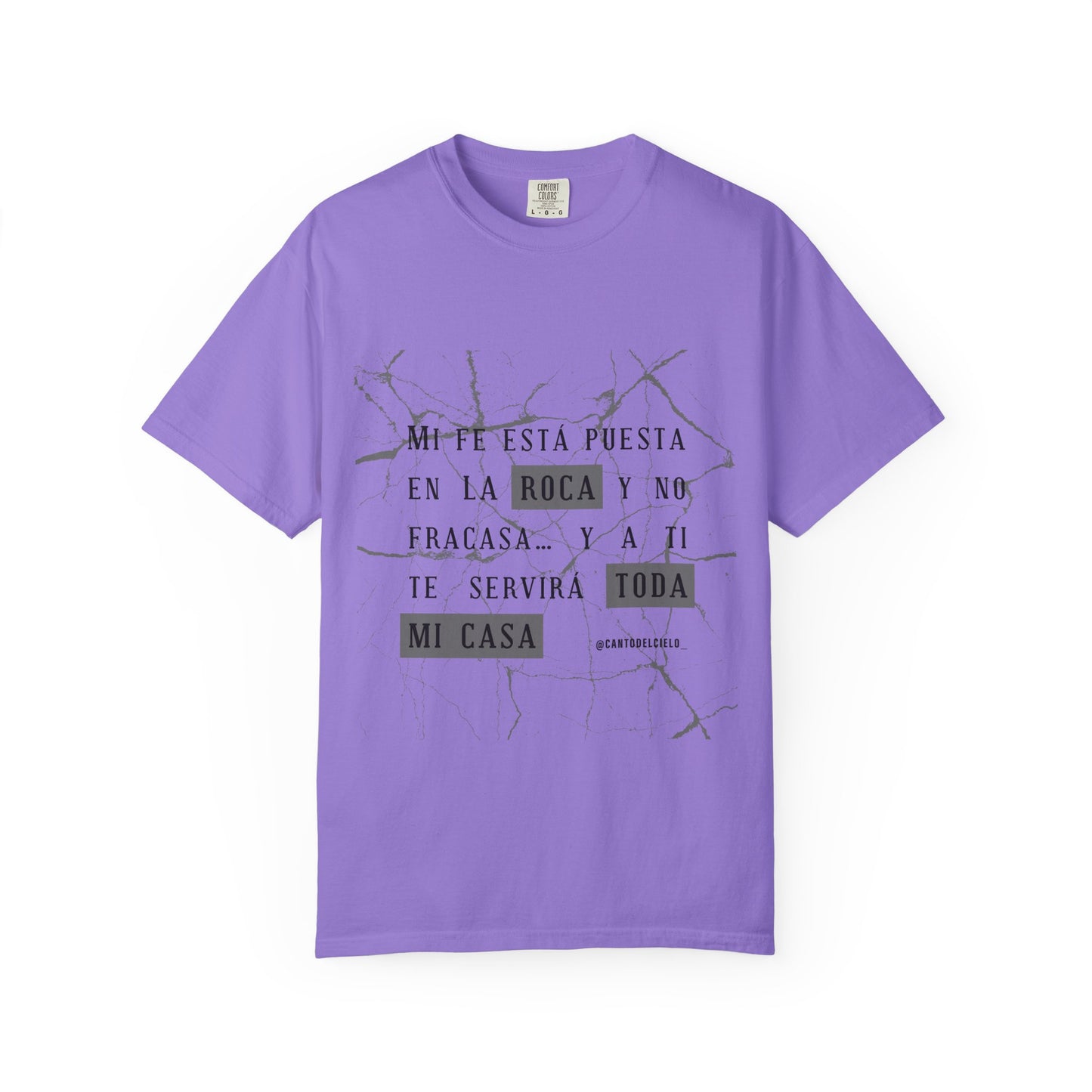 Mi fe sobre la roca - Inspirational Unisex T-shirt, Motivational Graphic Tee