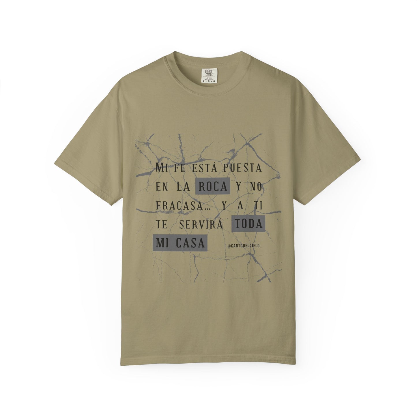 Mi fe sobre la roca - Inspirational Unisex T-shirt, Motivational Graphic Tee