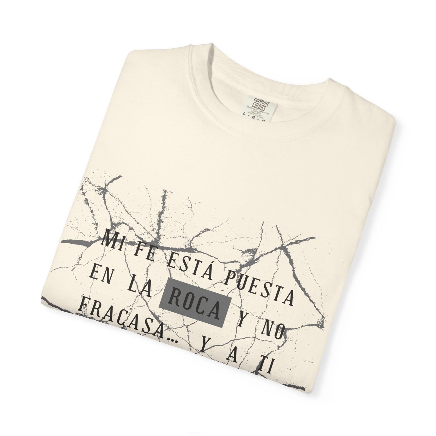 Mi fe sobre la roca - Inspirational Unisex T-shirt, Motivational Graphic Tee