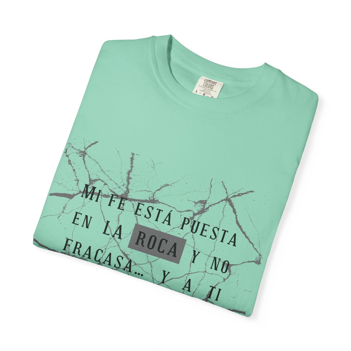 Mi fe sobre la roca - Inspirational Unisex T-shirt, Motivational Graphic Tee