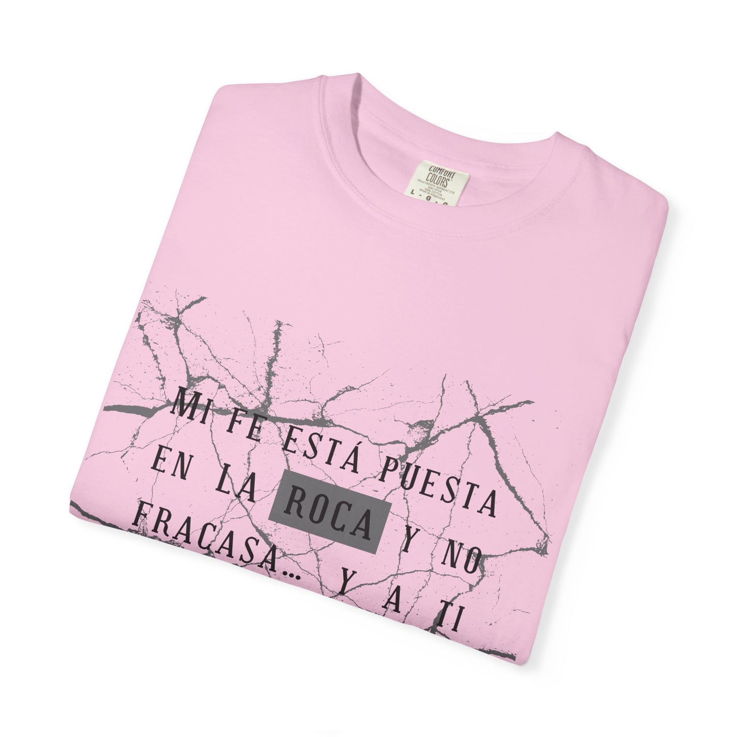 Mi fe sobre la roca - Inspirational Unisex T-shirt, Motivational Graphic Tee