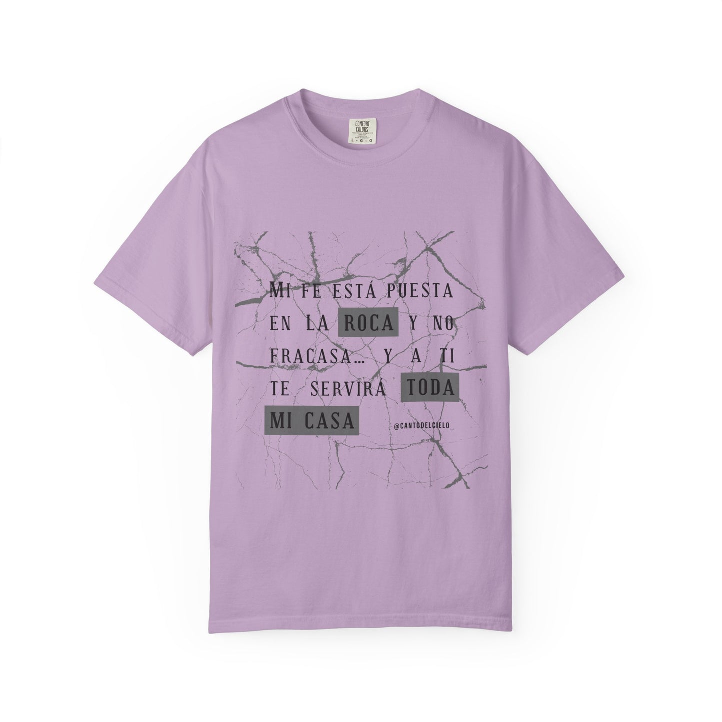 Mi fe sobre la roca - Inspirational Unisex T-shirt, Motivational Graphic Tee