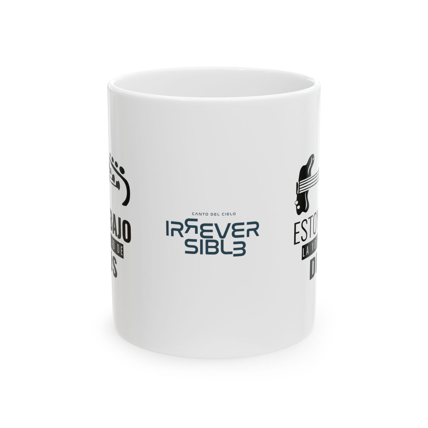Bajo la voluntad de Dios - Irreverent Ceramic Mug | Fun Coffee Cup for Gifting, Office, Birthdays, Holidays, Unique Drinkware