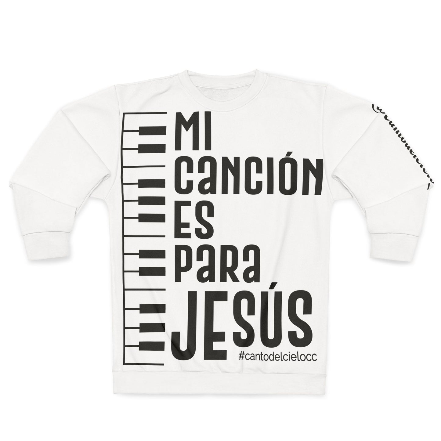 MCP Jesús - Piano - CantodelCielo - Unisex Sweatshirt (AOP)