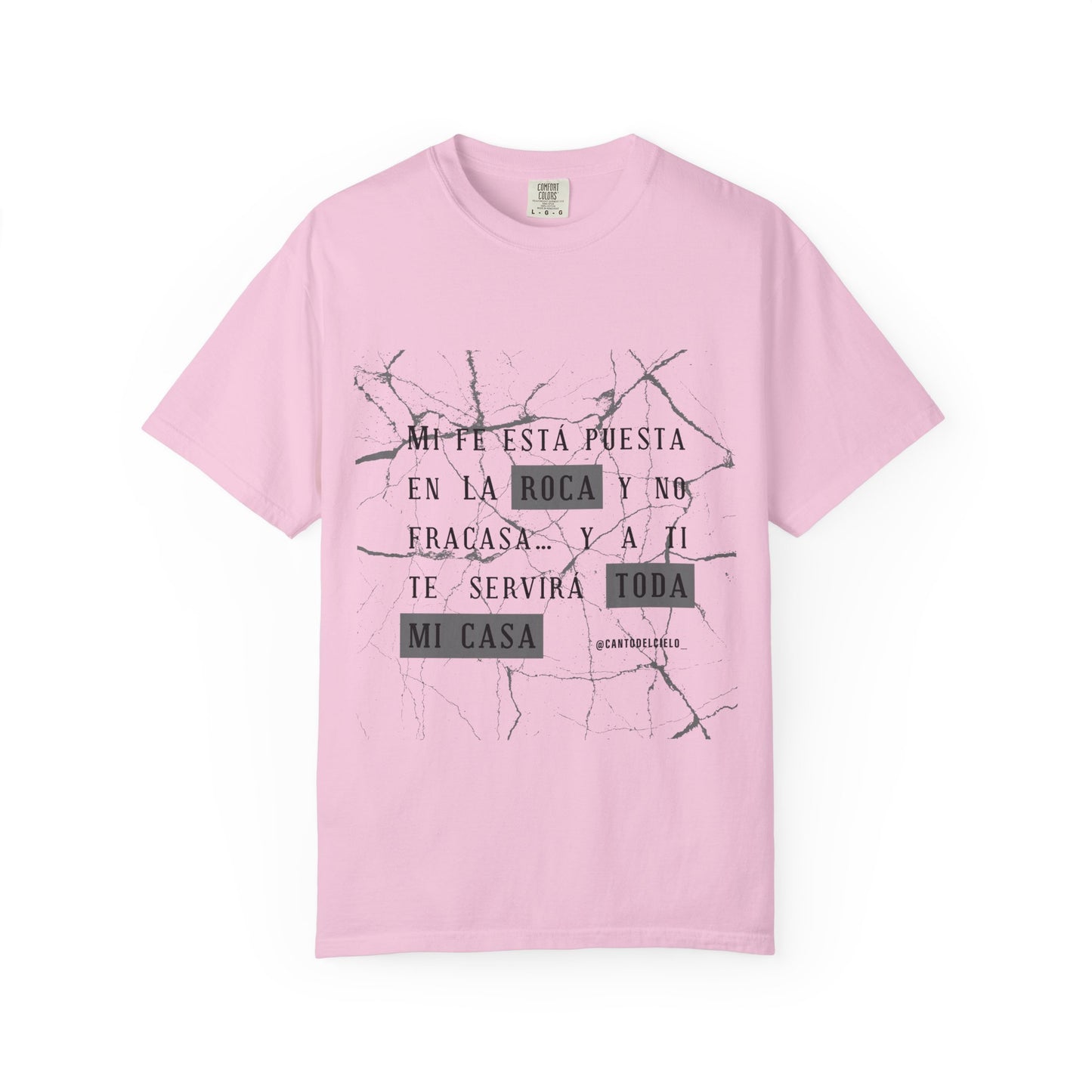 Mi fe sobre la roca - Inspirational Unisex T-shirt, Motivational Graphic Tee