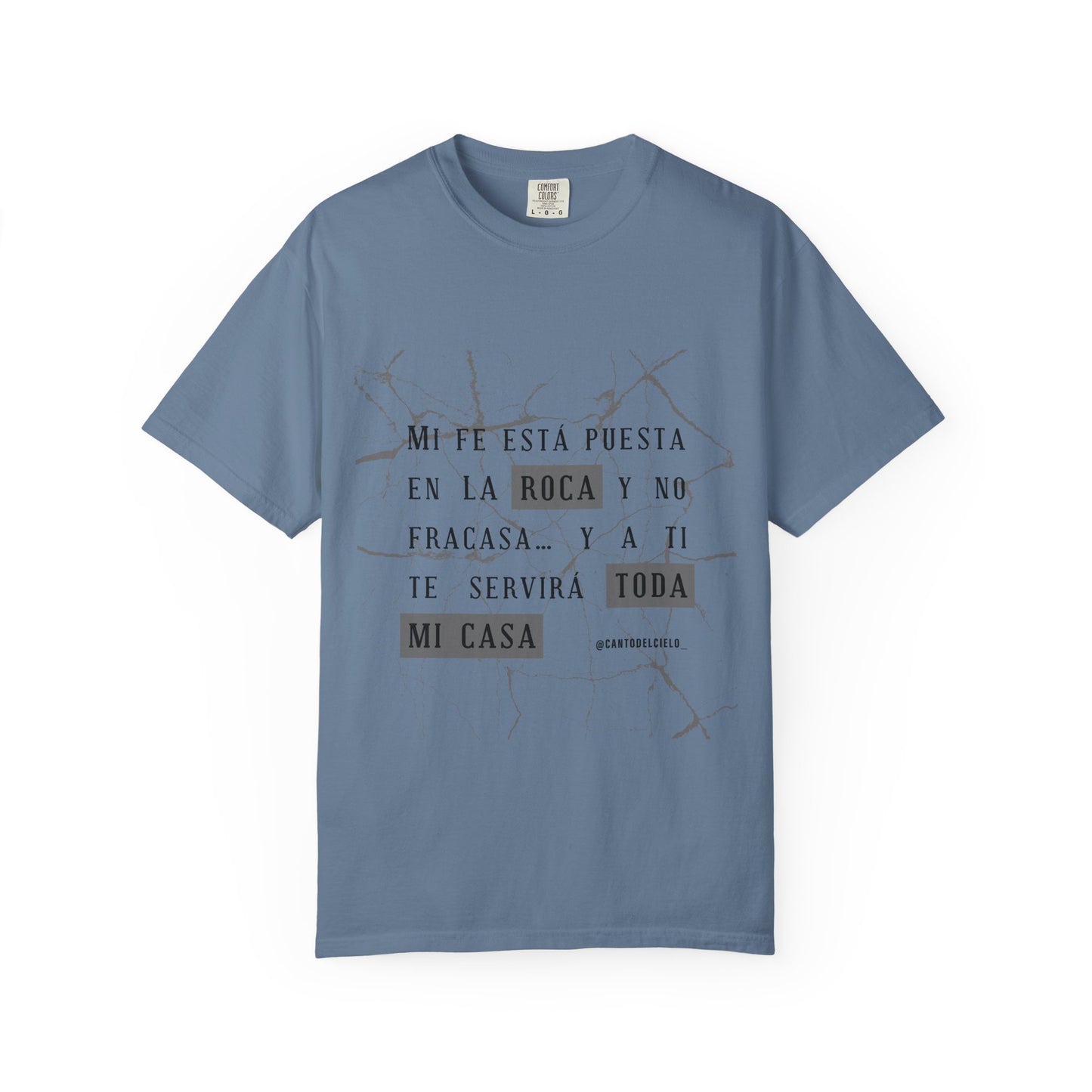 Mi fe sobre la roca - Inspirational Unisex T-shirt, Motivational Graphic Tee