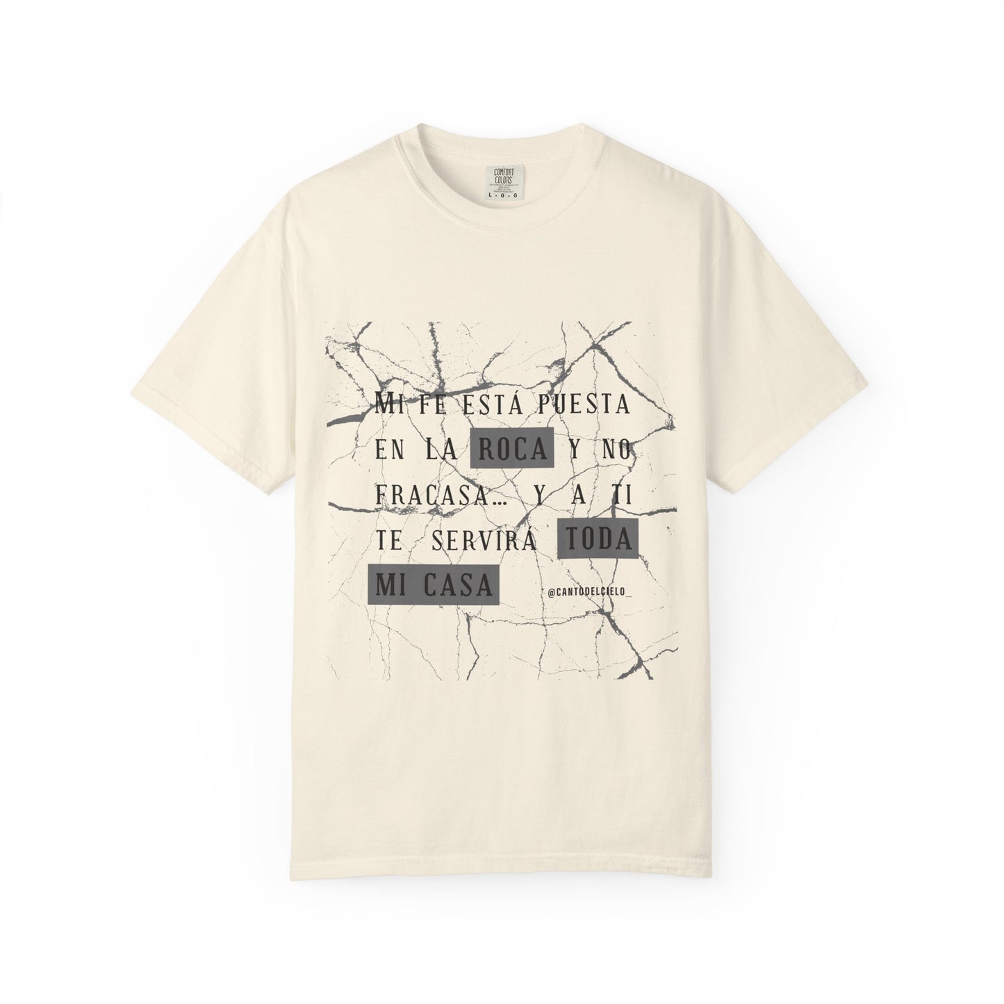 Mi fe sobre la roca - Inspirational Unisex T-shirt, Motivational Graphic Tee