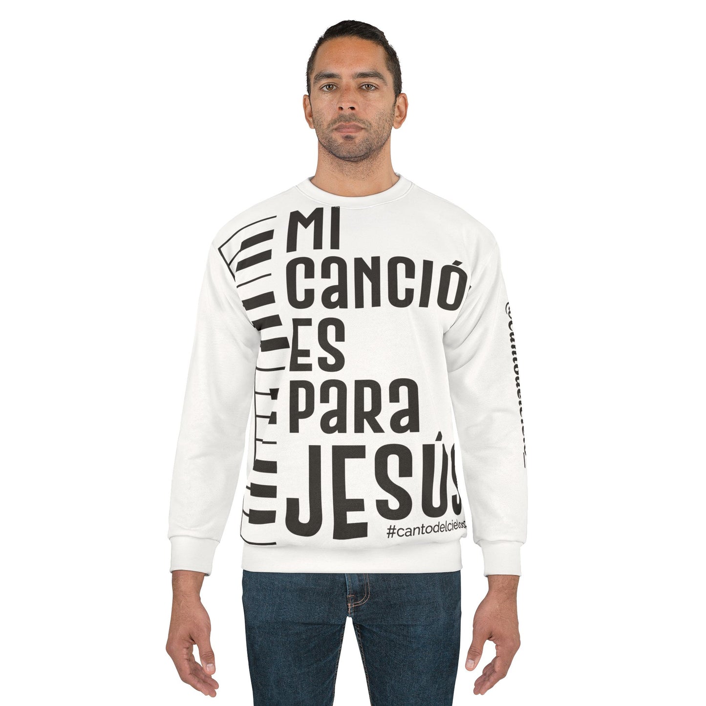 MCP Jesús - Piano - CantodelCielo - Unisex Sweatshirt (AOP)