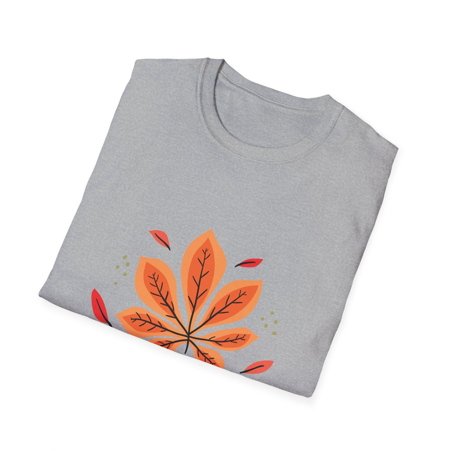 Faith Leaf T-Shirt — En Jesús Autumn Floral Christian Tee