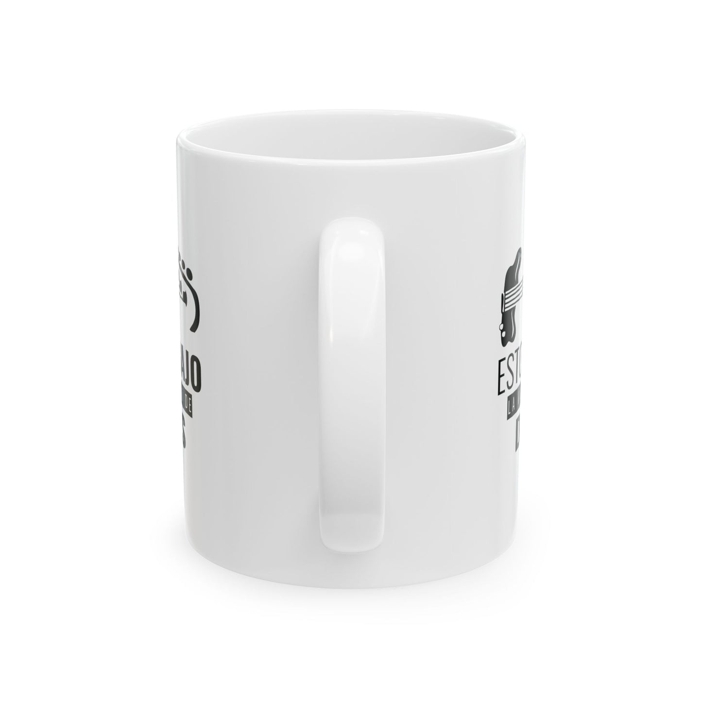 Bajo la voluntad de Dios - Irreverent Ceramic Mug | Fun Coffee Cup for Gifting, Office, Birthdays, Holidays, Unique Drinkware