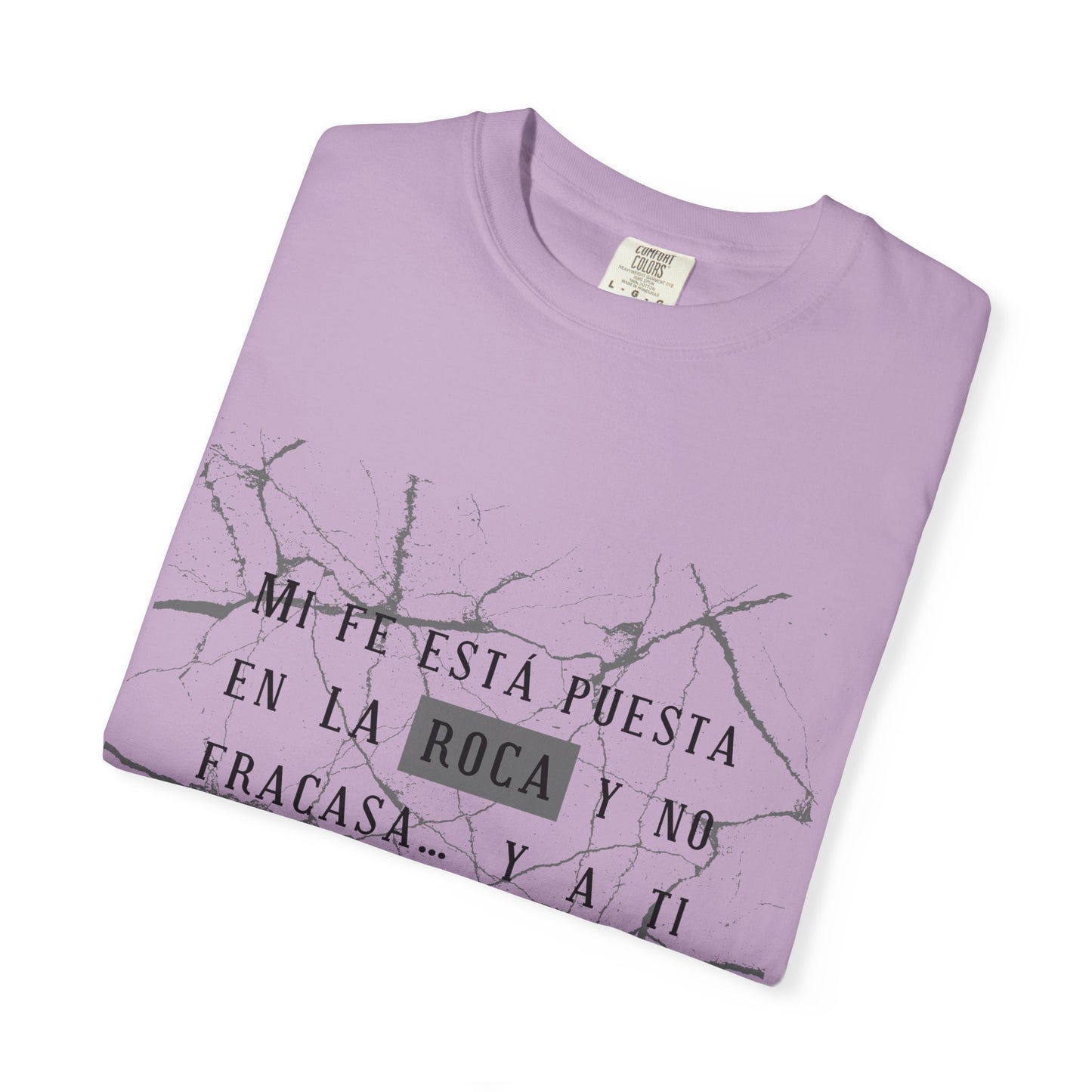 Mi fe sobre la roca - Inspirational Unisex T-shirt, Motivational Graphic Tee