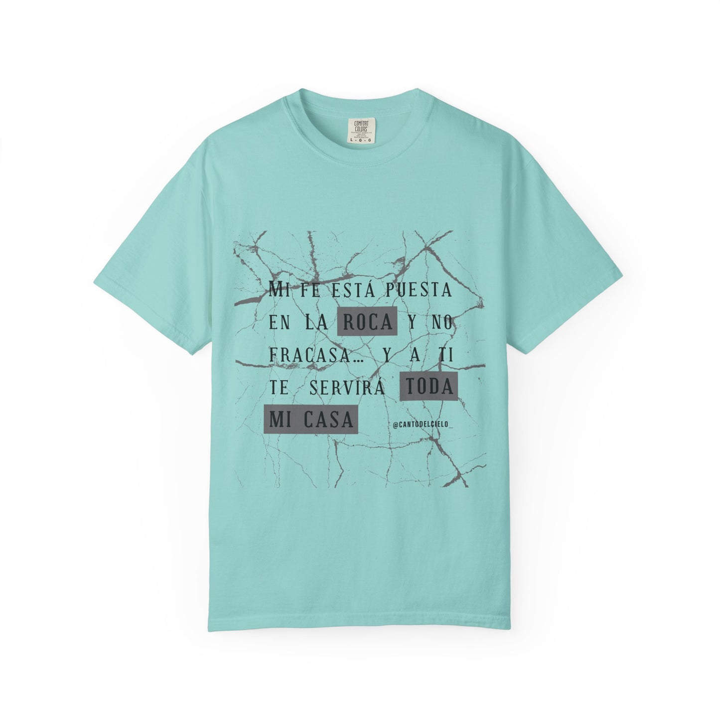 Mi fe sobre la roca - Inspirational Unisex T-shirt, Motivational Graphic Tee