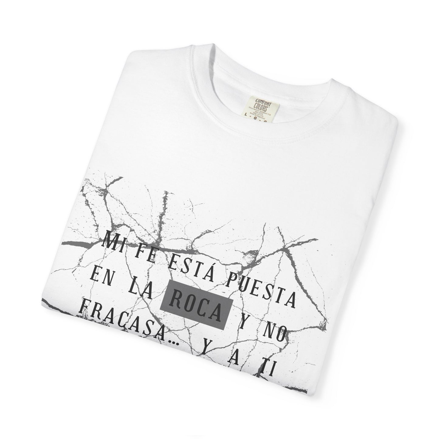 Mi fe sobre la roca - Inspirational Unisex T-shirt, Motivational Graphic Tee