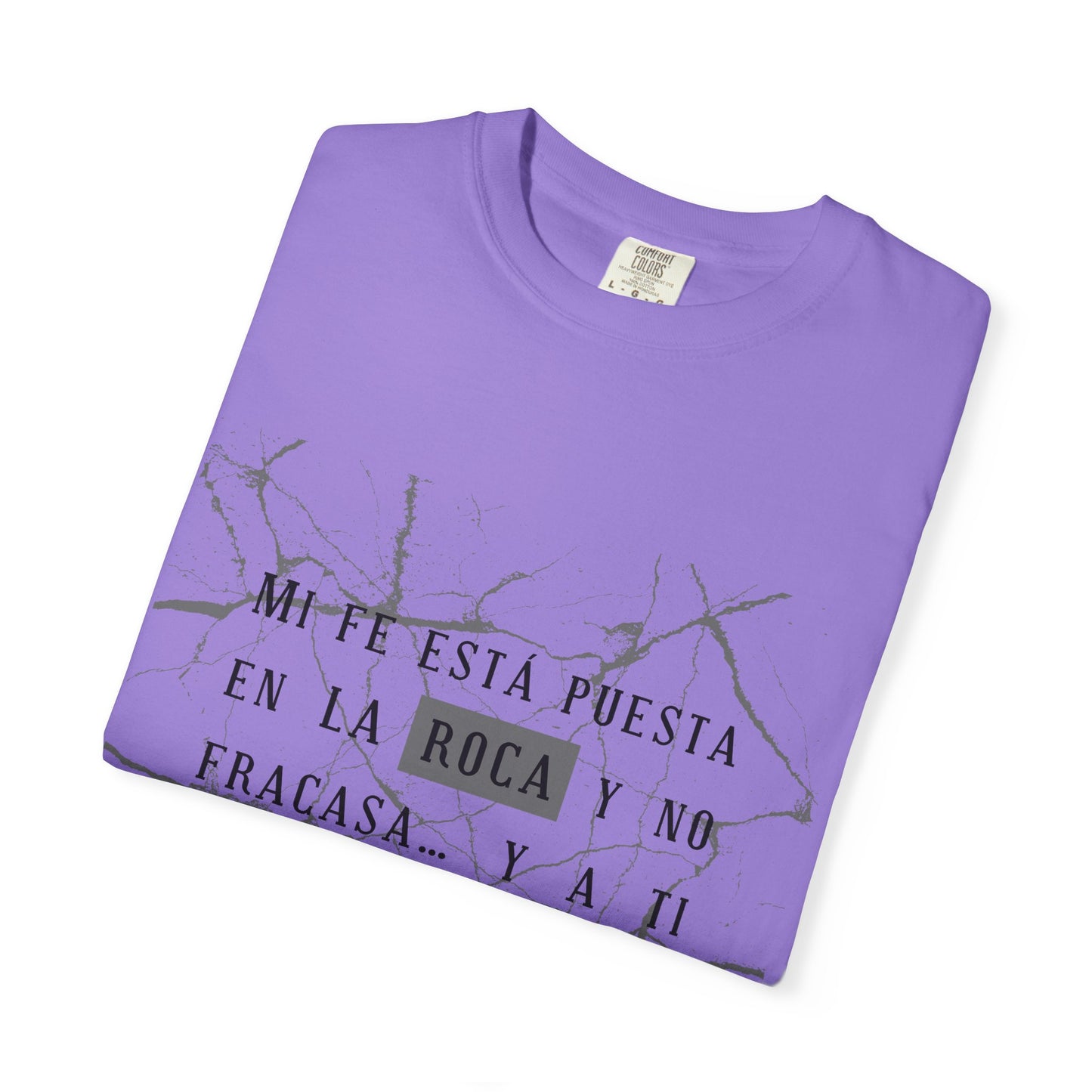 Mi fe sobre la roca - Inspirational Unisex T-shirt, Motivational Graphic Tee