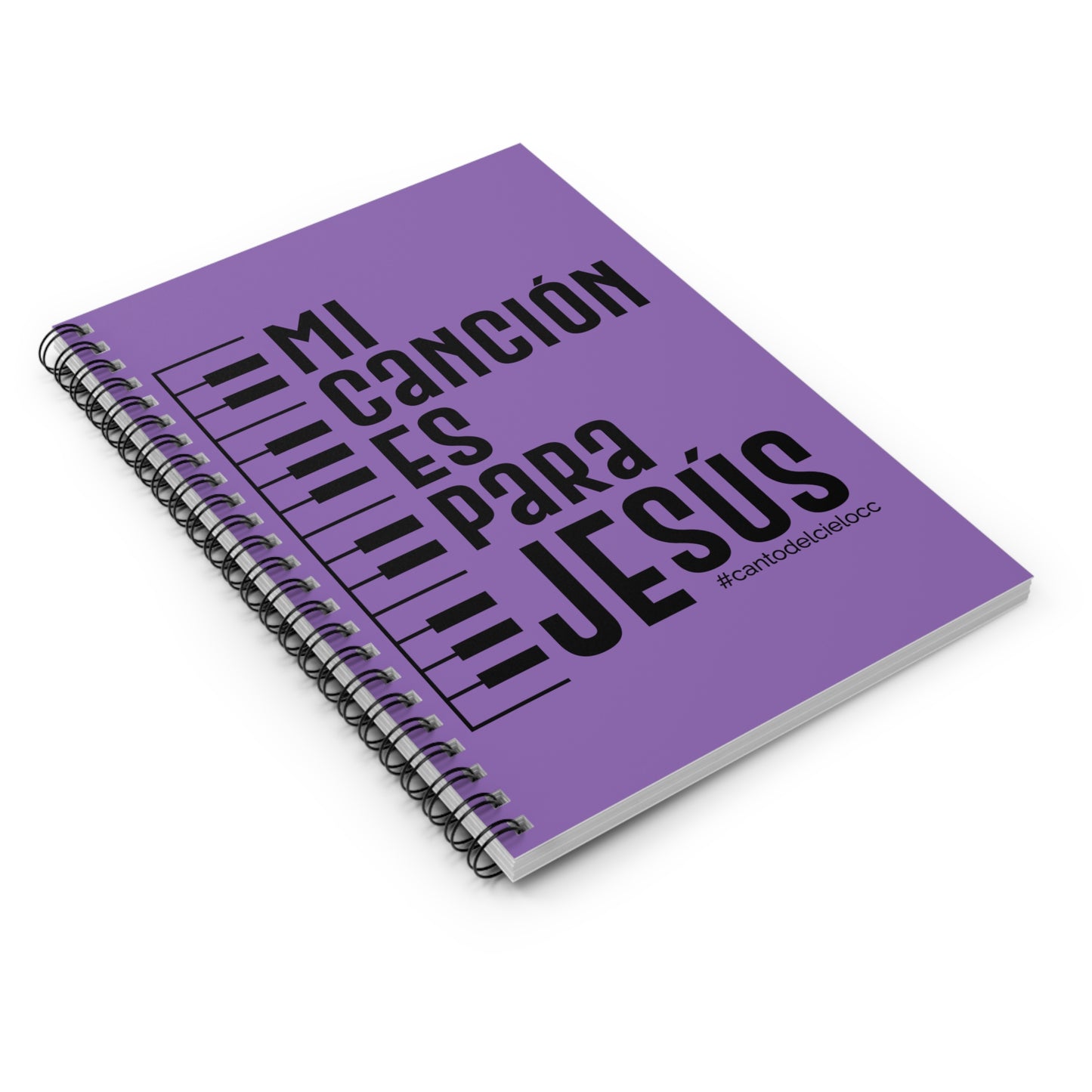 Inspirational Ruled Spiral Notebook - "Mi Canción es para Jesús"