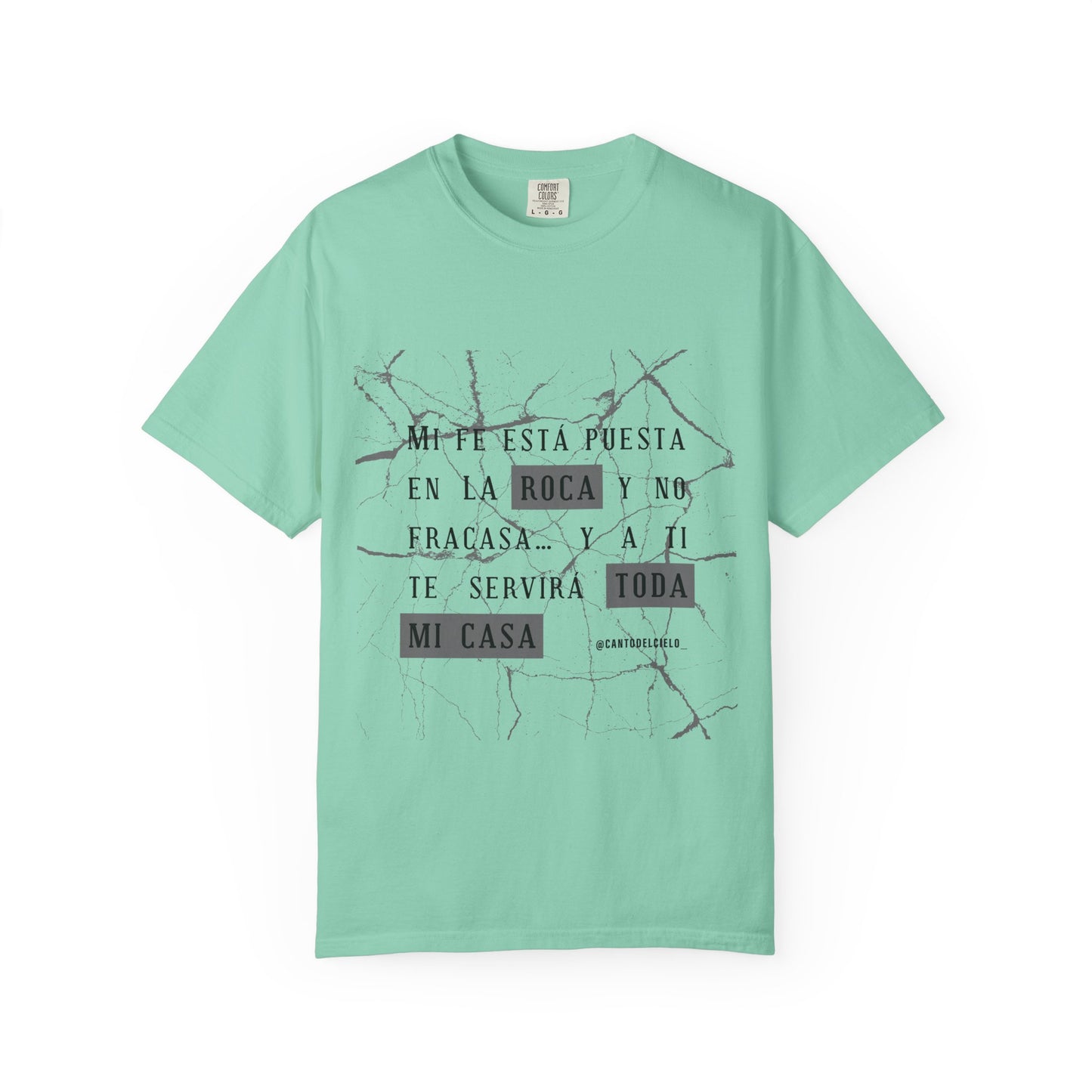 Mi fe sobre la roca - Inspirational Unisex T-shirt, Motivational Graphic Tee