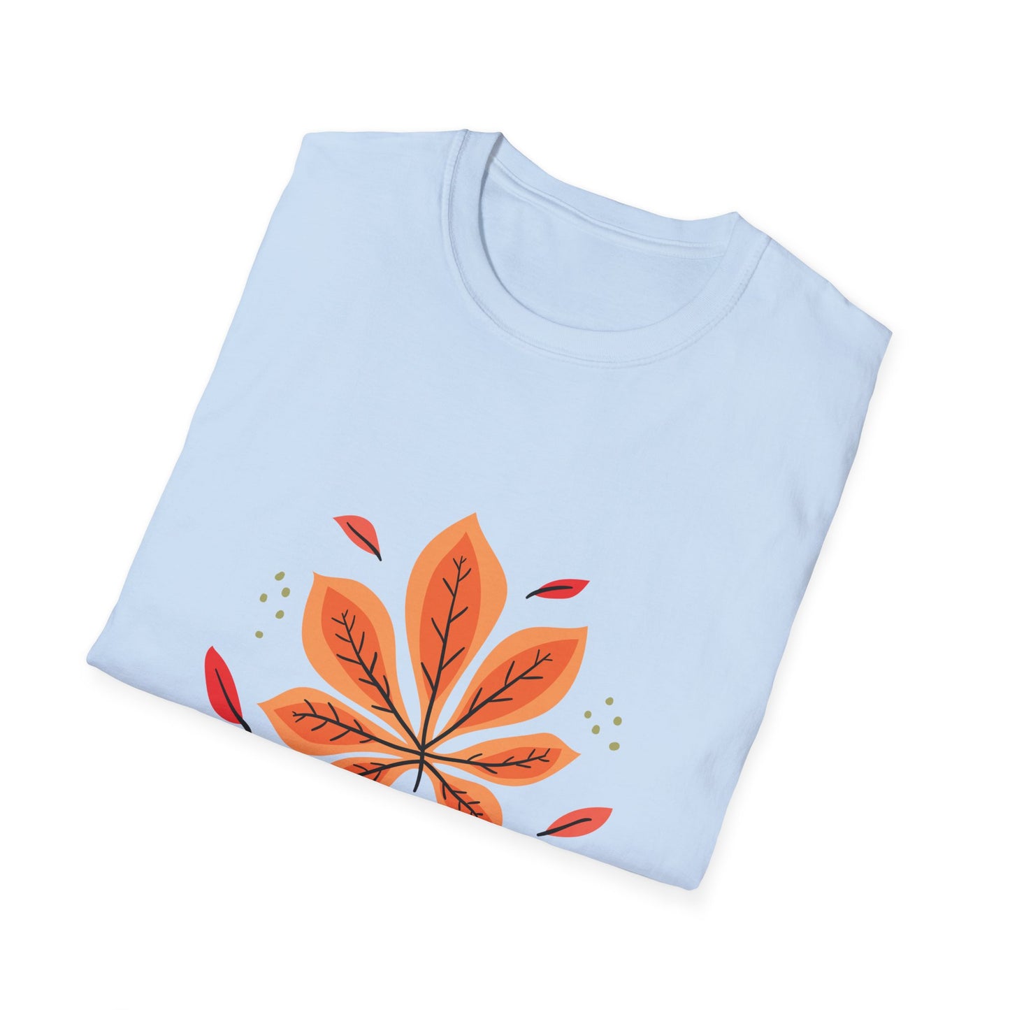 Faith Leaf T-Shirt — En Jesús Autumn Floral Christian Tee